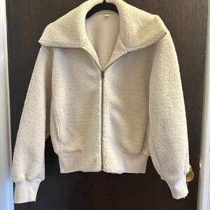 Sherpa bomber jacket